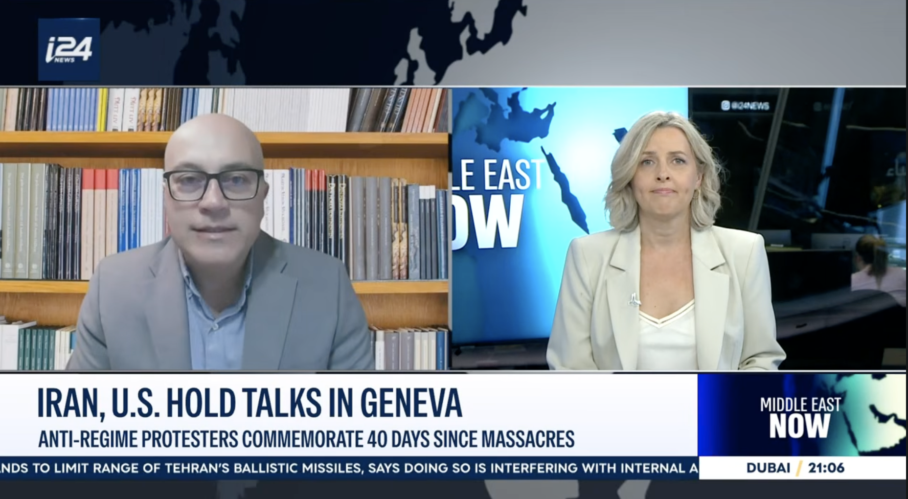 i24 News interview screenshot